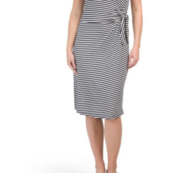 CABLE & GAUGE | Stripped Side Tie Midi Dre… - Picture 2 of 5